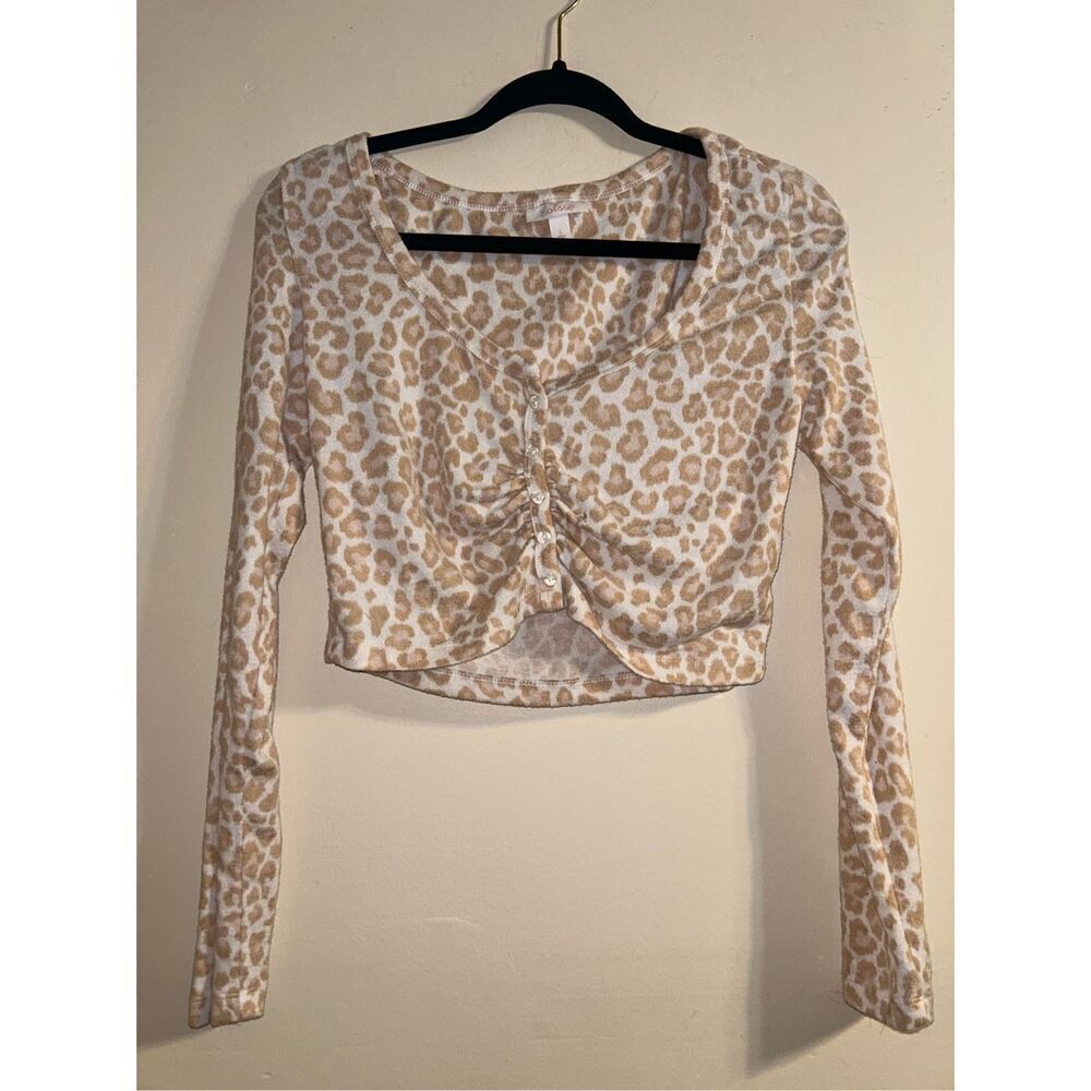 Colsie long sleeve crop top size large